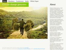Tablet Screenshot of climatechangegenomics.org